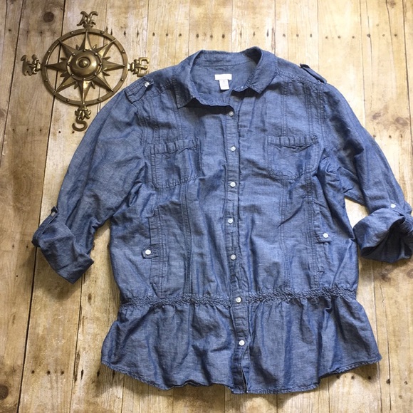 chicos chambray shirt